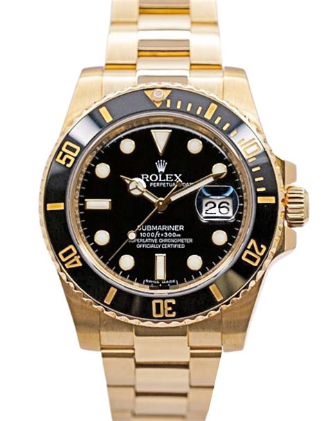 rolex submariner solid gold replacement bezel
